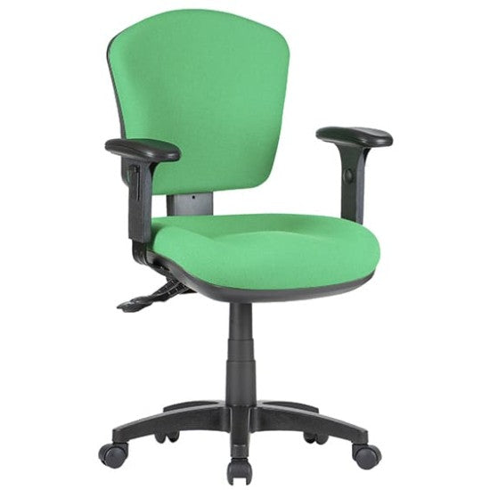 ST Oriel Fabric Upholstered Low Back Task Chair with Arms