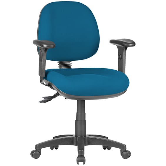 ST Prestige Fabric Upholstered Low Back Task Chair with Arms