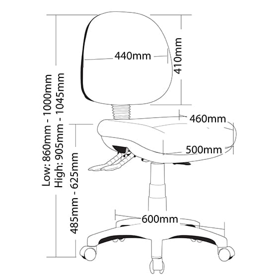ST Prestige Fabric Upholstered Low Back Task Chair