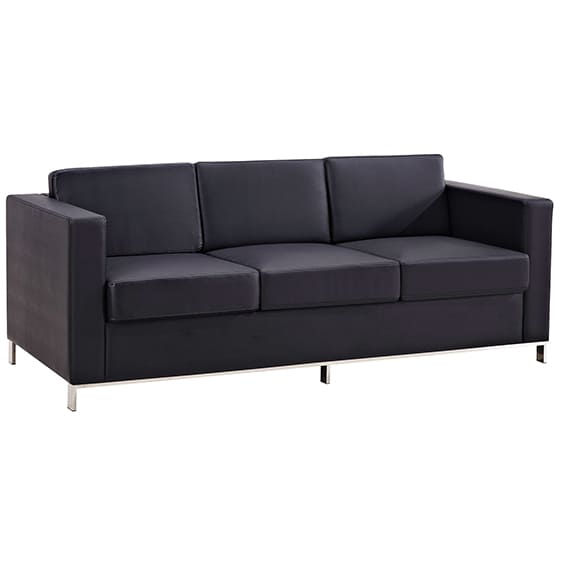ST Plaza PU Leather 3 Seater Lounge Sofa
