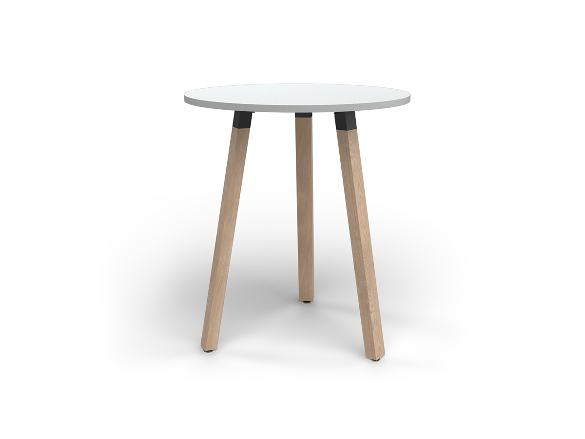 OL Plantation Timber Leg Round Bar Leaners Table