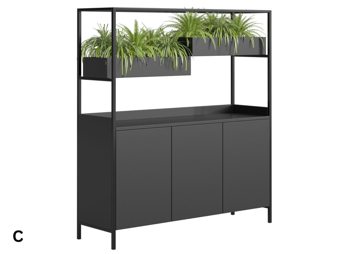 DD Pershin Welded 3 Door Planter Garden Storage