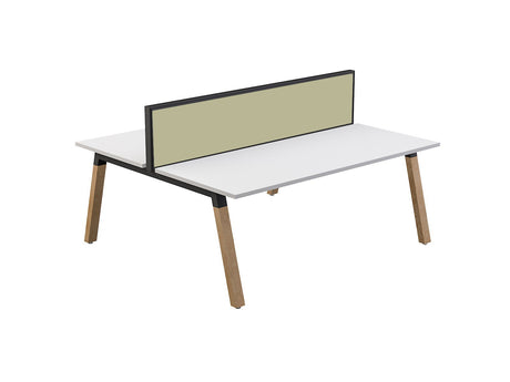 OL Studio50 Deskmount Screens Panel - Splice Fabric with White Frame - 1200mm Height