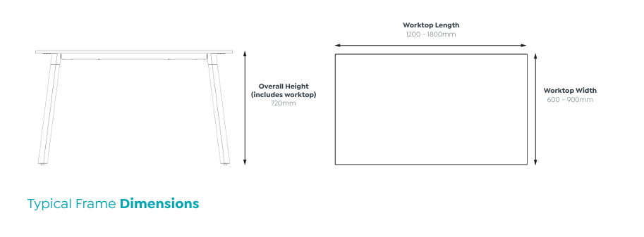 OL Plantation Melamine Top Timber Leg 2 Users Double Sided Desk