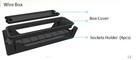 GP Potenza 3 Legs Boardroom Table with Cable Tray