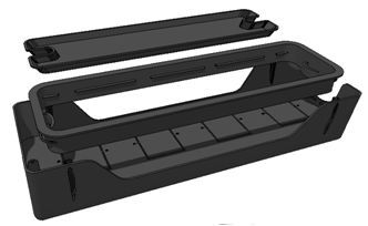 GP Potenza 3 Legs Boardroom Table with Cable Tray