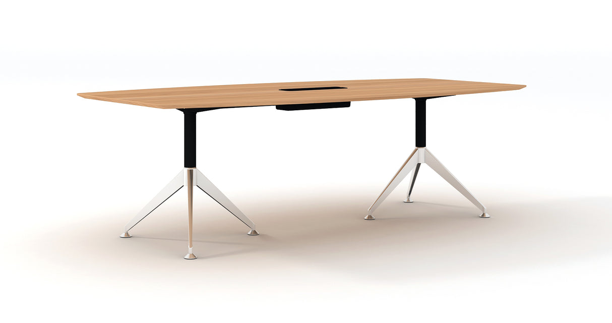 GP Potenza 2 Legs Boardroom Table with Cable Tray