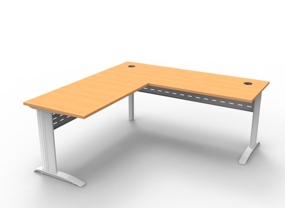 RL Span Corner Office Desk with Return