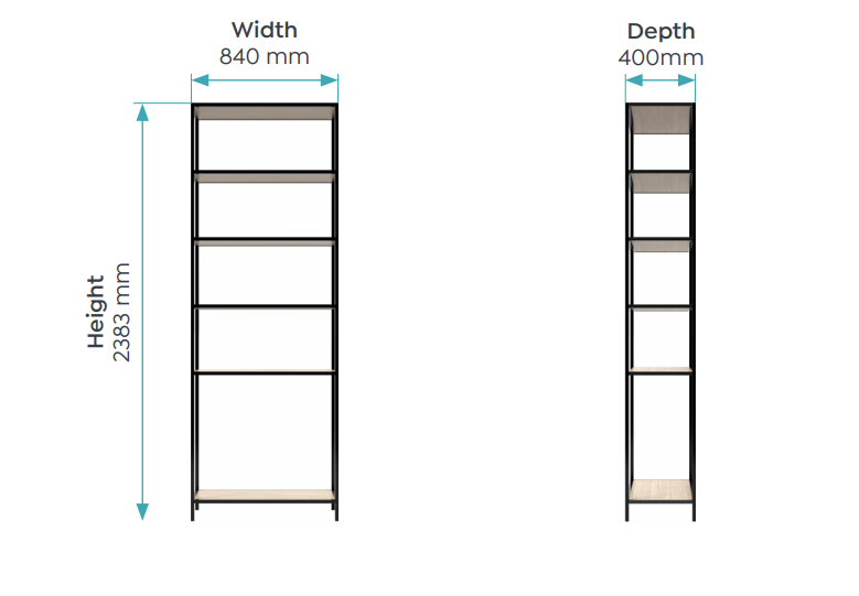 OL Rhodes Metal Framed 2 Door 1 Bay Credenza