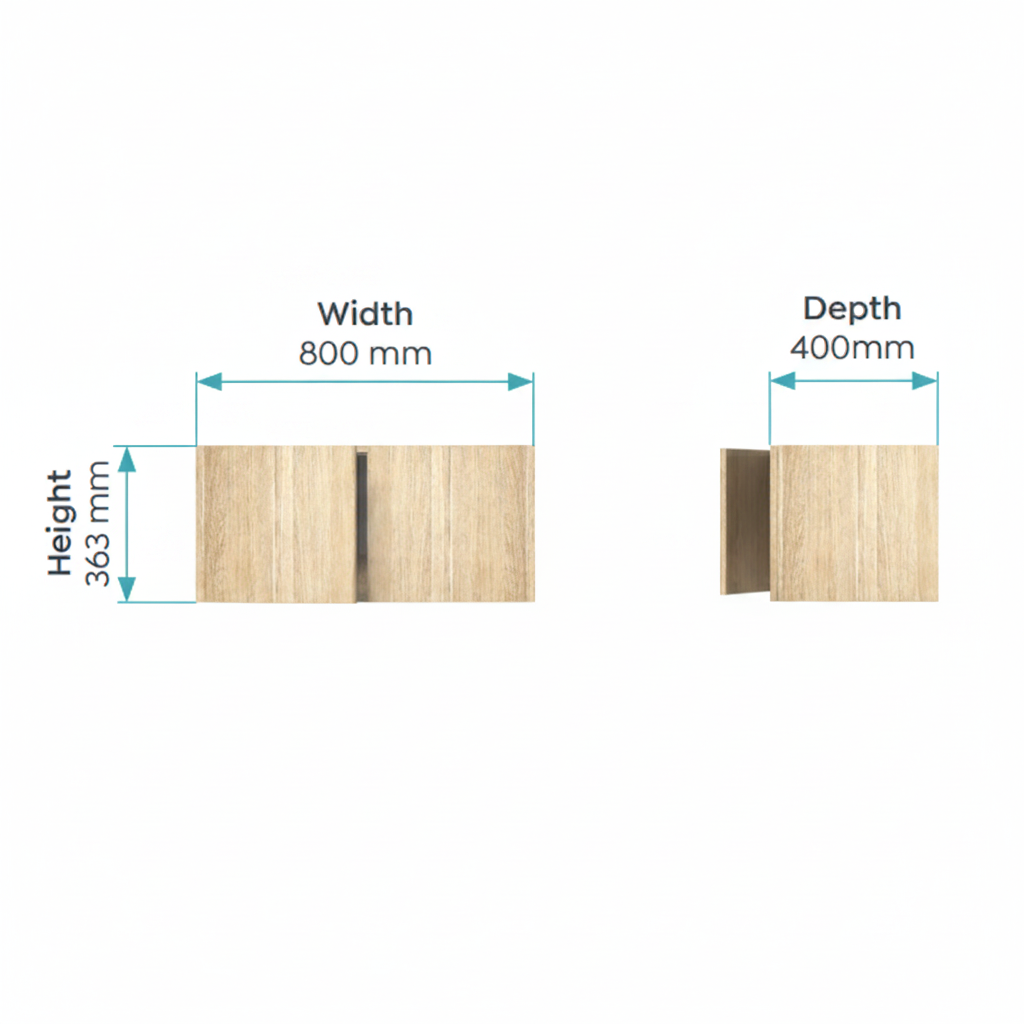 OL Rhodes Wall Mount Cabinet Components