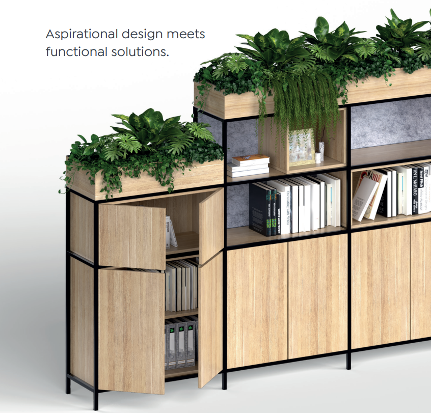 OL Rhodes 12 Door 4 Cubby 5 Bay Welded Storage with 6 Planter Box