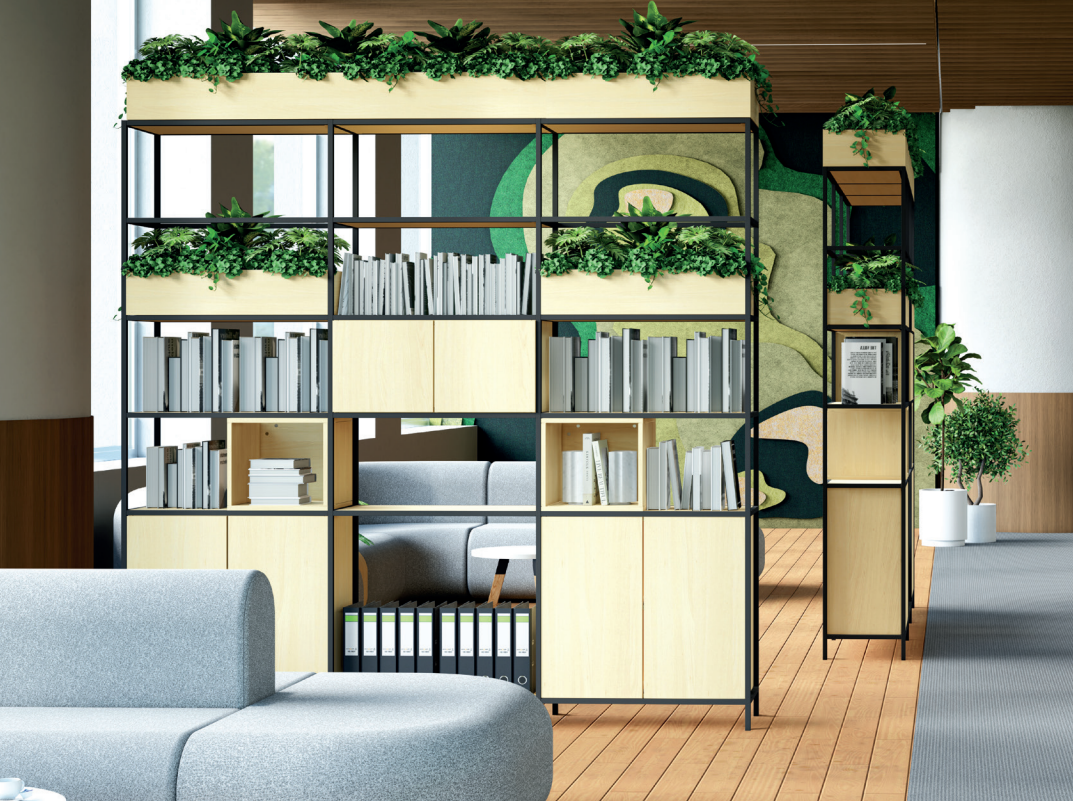 OL Rhodes 12 Door 4 Cubby 5 Bay Welded Storage with 6 Planter Box