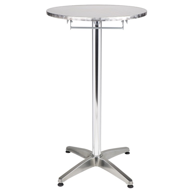 MA Milan Aluminium Base Round Folding Bar Table