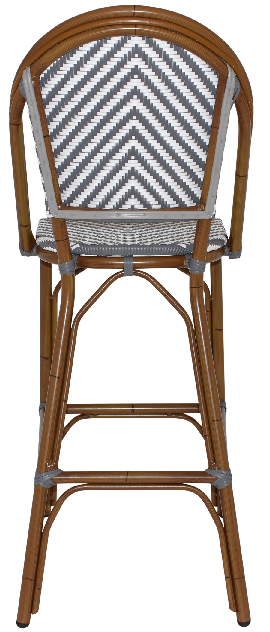 EZ Amalfi Synthetic Wicker Aluminium Frame Outdoor Barstool