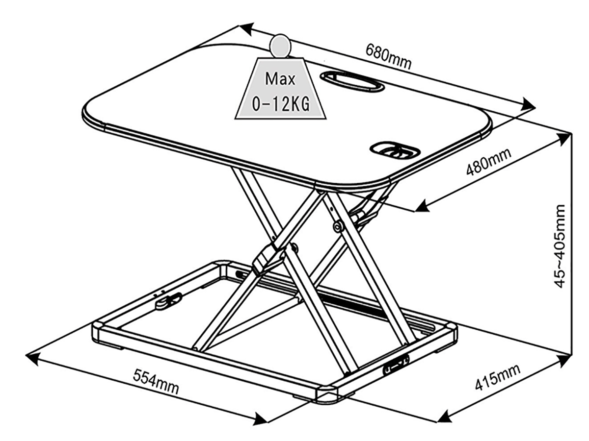 OL Height Adjustable Laptop Riser
