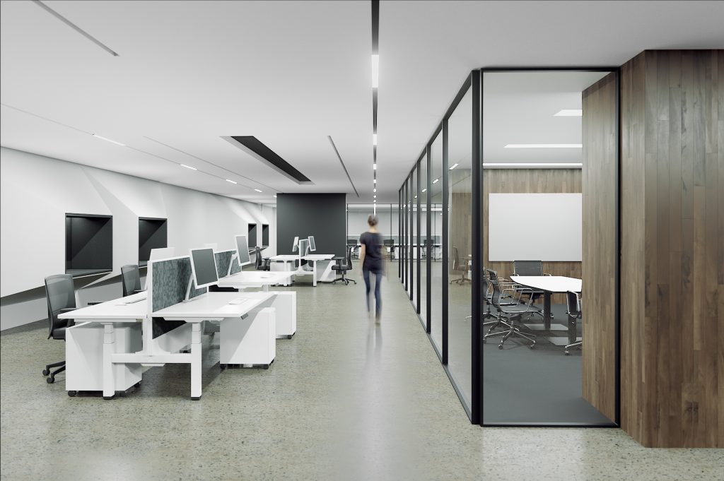 DD DUO – 402 Selectric Height Adjustable Workstation with Screen