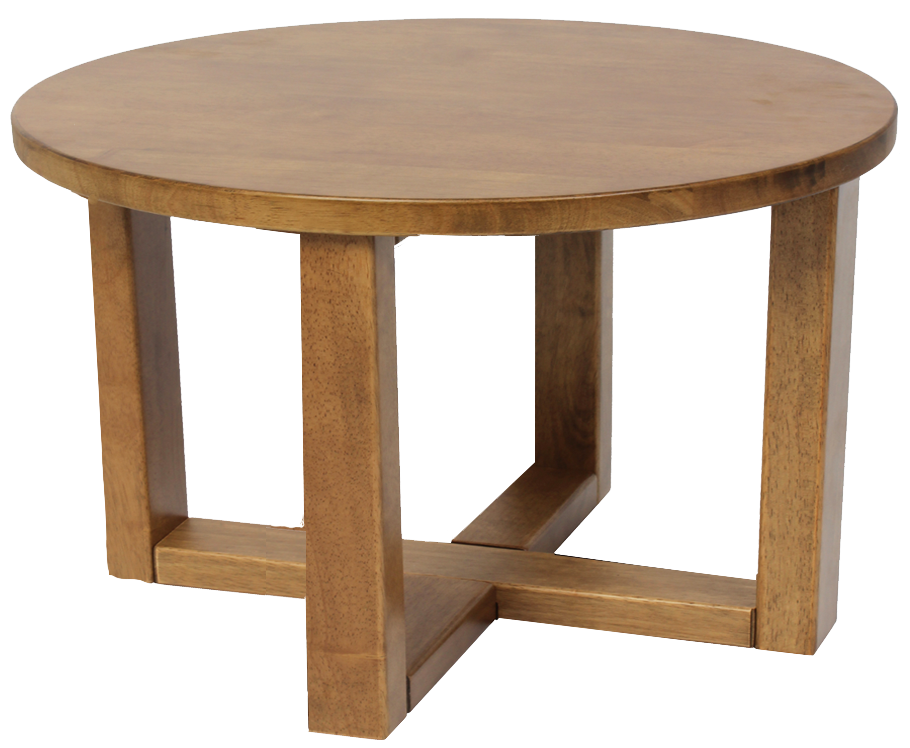 EZ COFFEE TABLE CHUNK 700MM LIGHTOAK