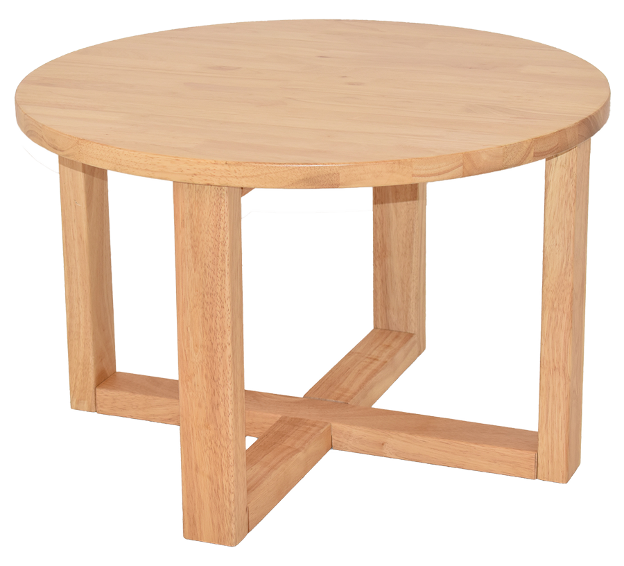 EZ COFFEE TABLE CHUNK 700MM LIGHTOAK