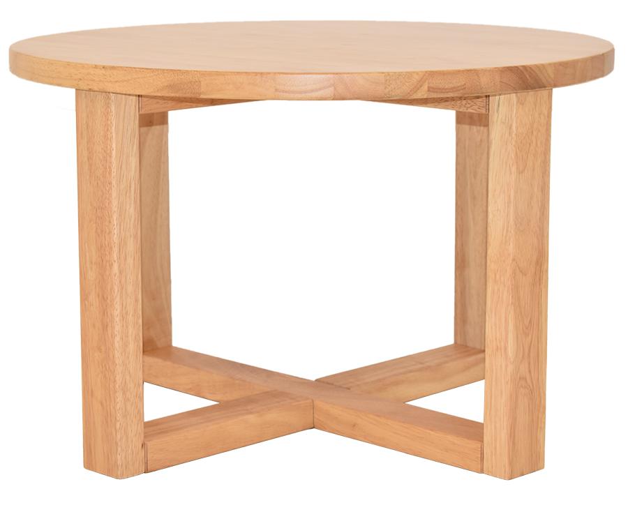 EZ COFFEE TABLE CHUNK 700MM LIGHTOAK