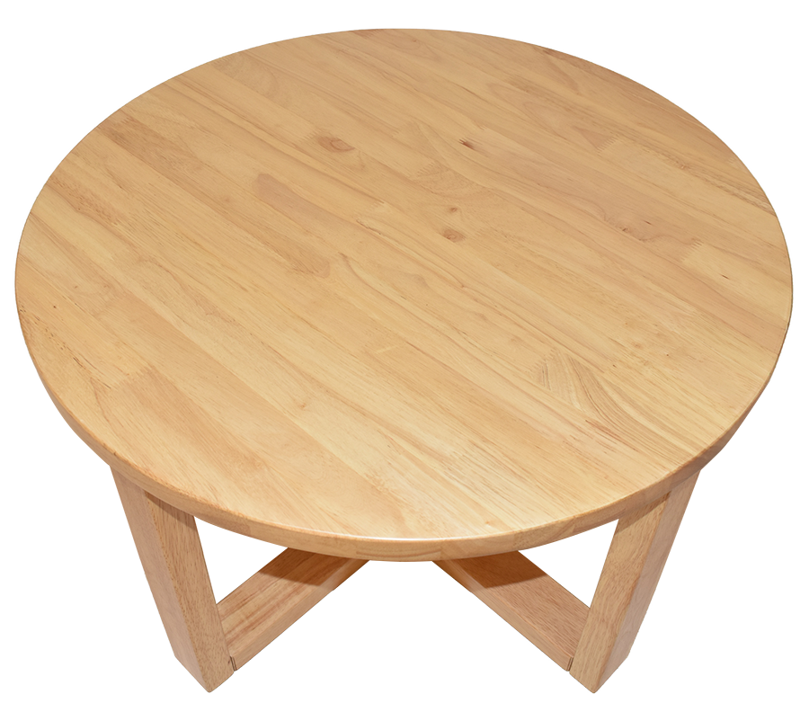 EZ COFFEE TABLE CHUNK 700MM LIGHTOAK