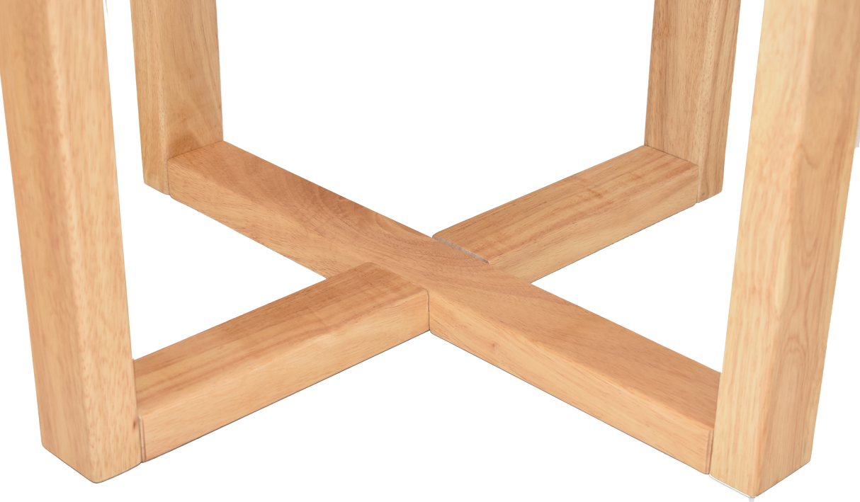 EZ COFFEE TABLE CHUNK 700MM LIGHTOAK