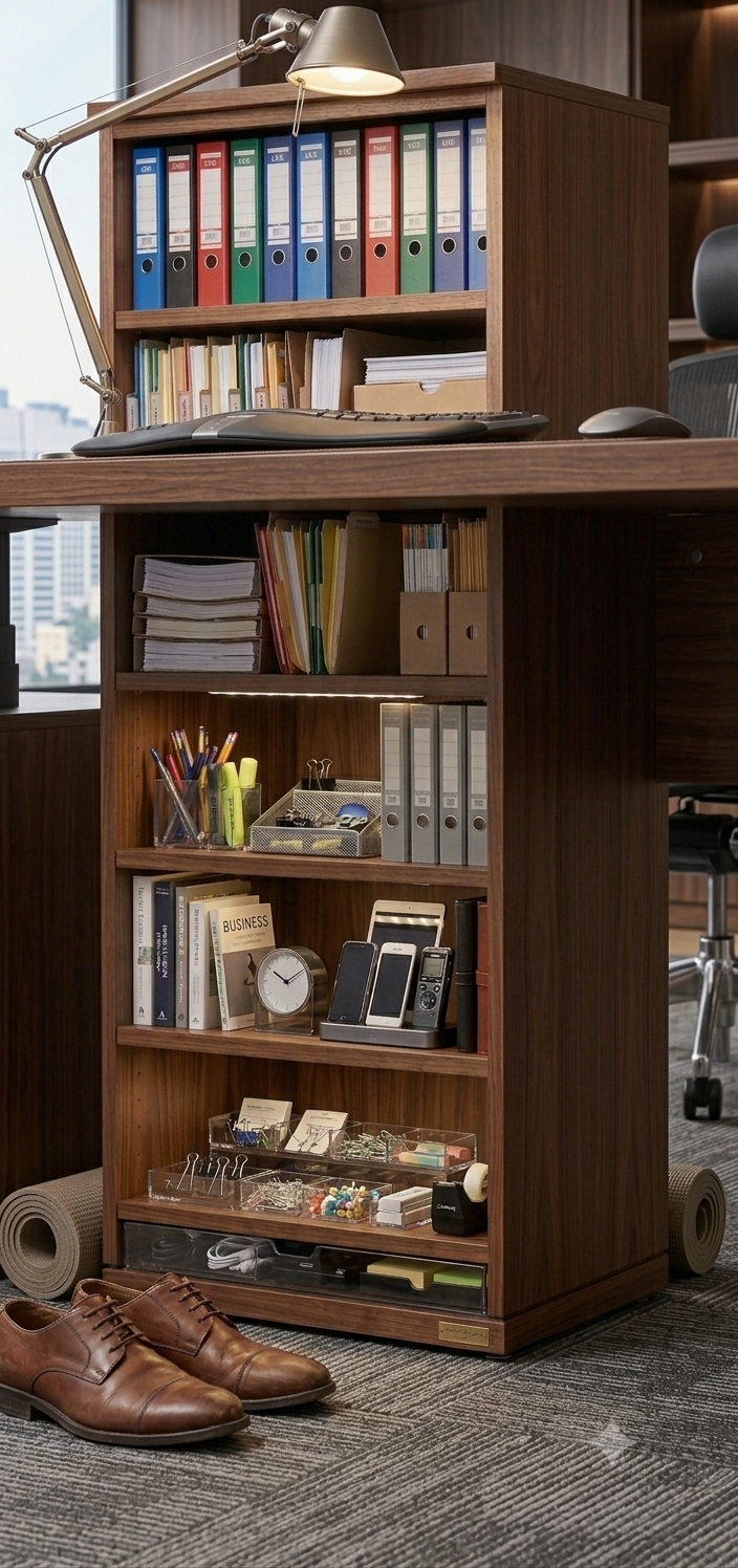 DD CC Plus 6 Open Shelves for Under Desk or On Desk