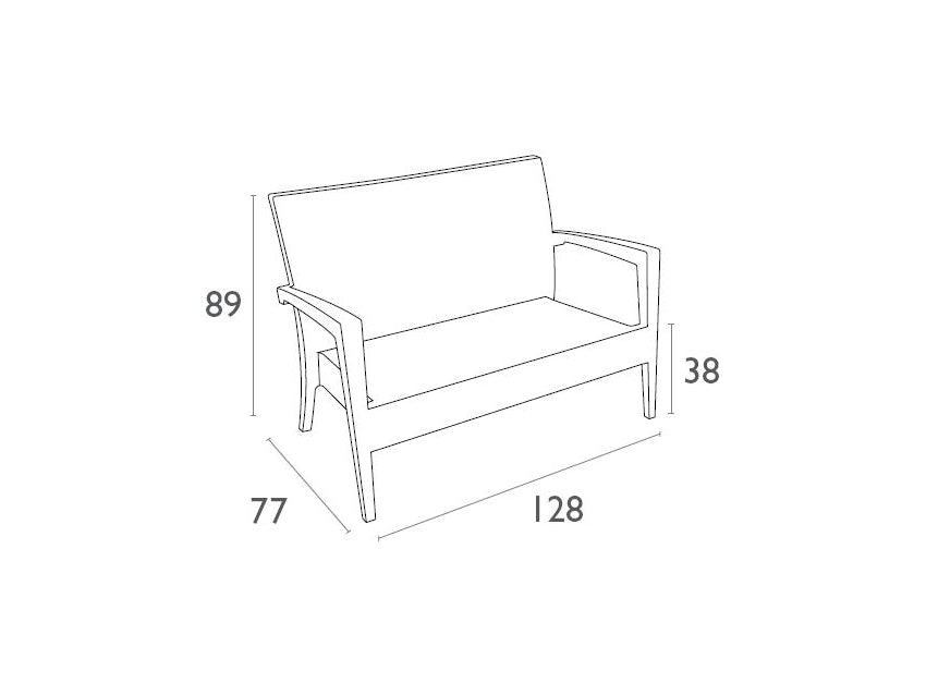 FL Tequila Hospitality Outdoor Lounge Sofa Set