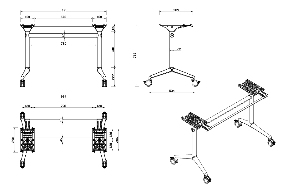 RL Typhoon Flip Top Table Frame