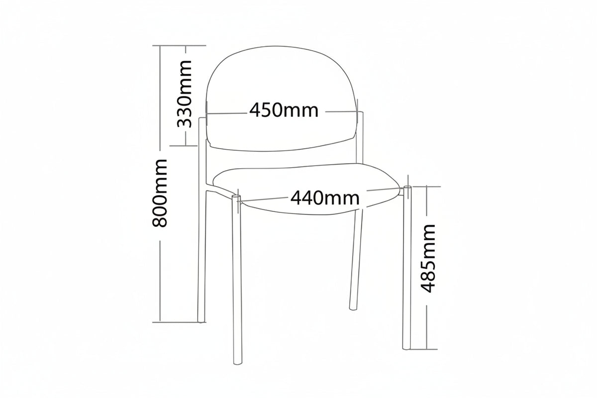 ST Vera Round Back Upholstered Hospitality Chair