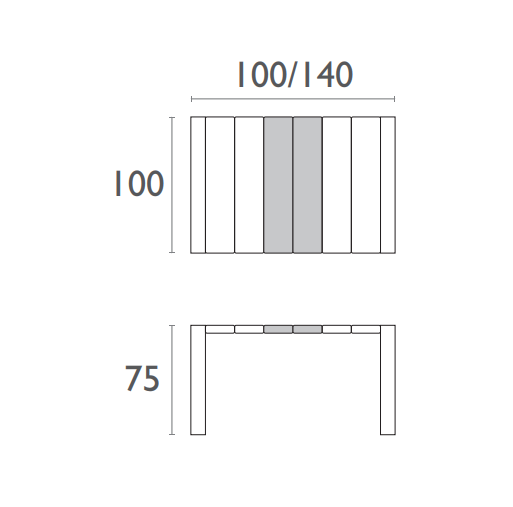 FL 3 Piece Vegas Hospitality Outdoor Extendable Dining Table with Aruba Tub Chair