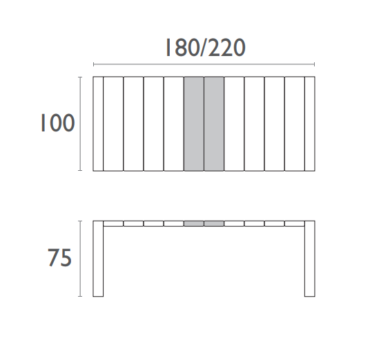 FL 7 Piece Outdoor Extendable Dining Table Setting with Florida Rattan Chair