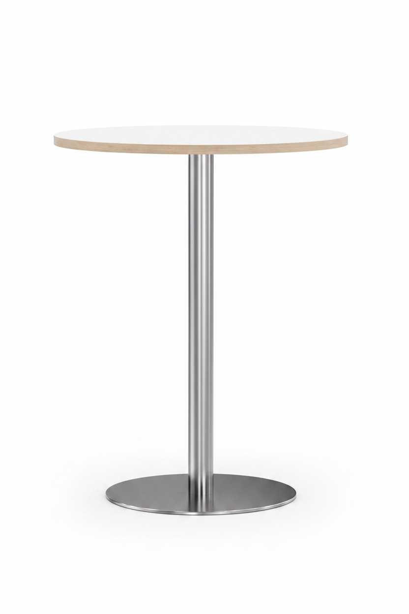 DD Verse Chrome Base Round Bar Table