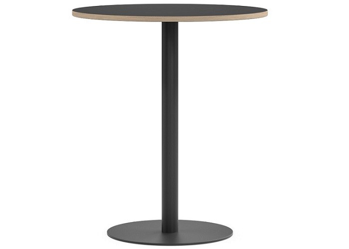 DD Verse Black Metal Leg Round Bar Table