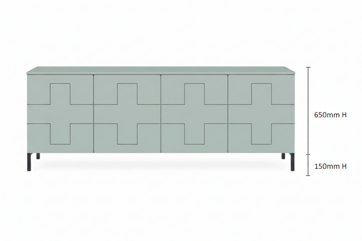 DD Vida 4 Door Credenza Buffet