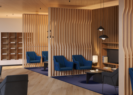 DD Wave Slat Wall Space Divider