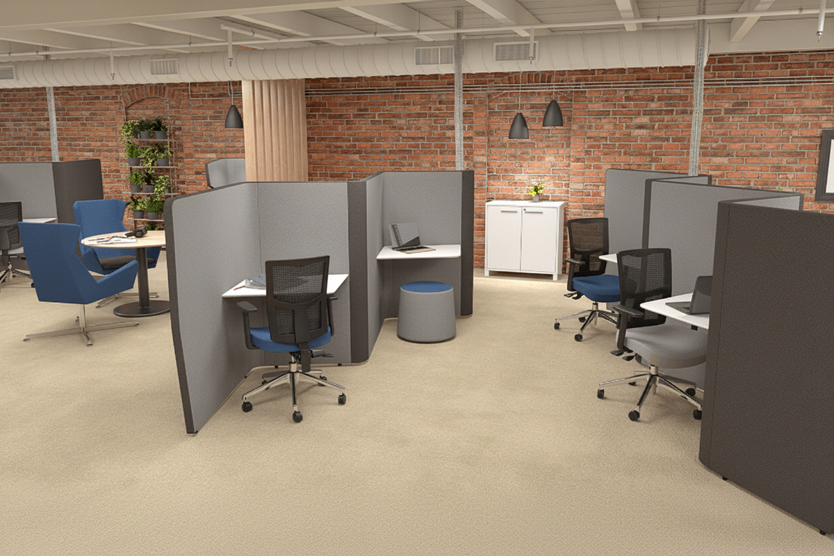 OL Motion Zip 1 Person Desk Based Space