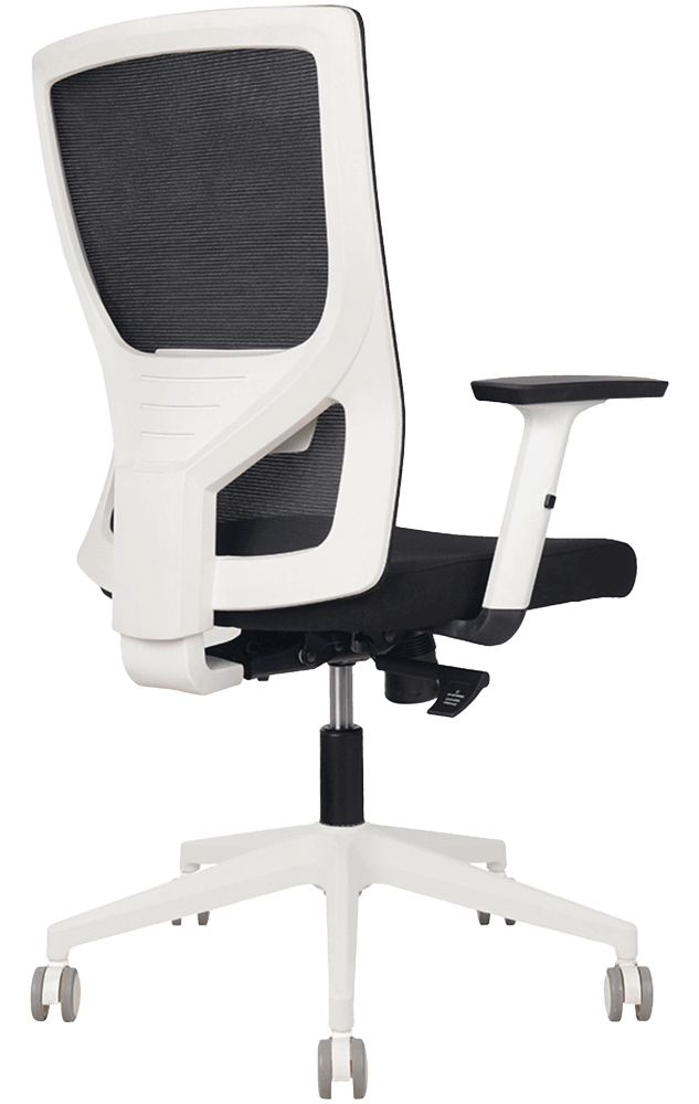 YS Astro High Back Mesh Back Office Chair with White Frame