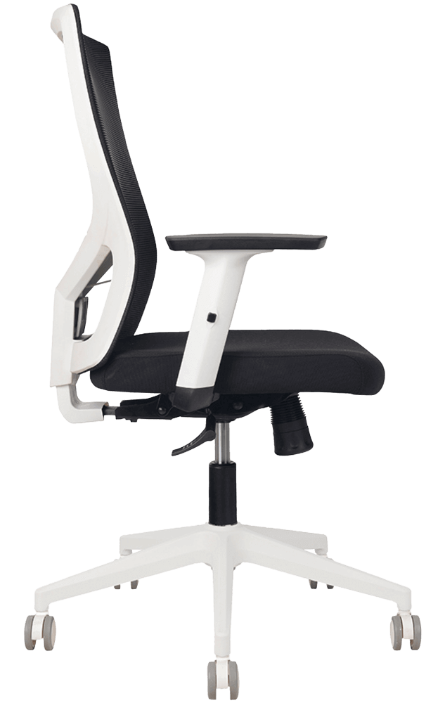 YS Astro High Back Mesh Back Office Chair with White Frame