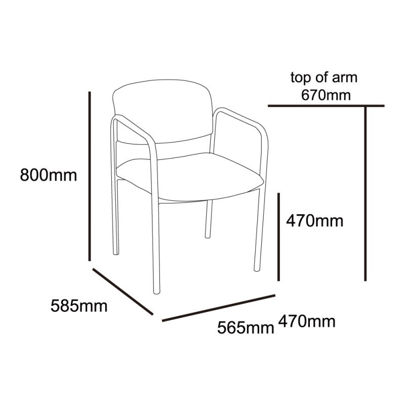 MA Ziggy Fabric Upholstered Healthcare Armchair