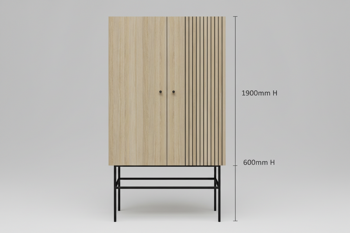 DD Zoro Welded Framed 2 Door Cupboard