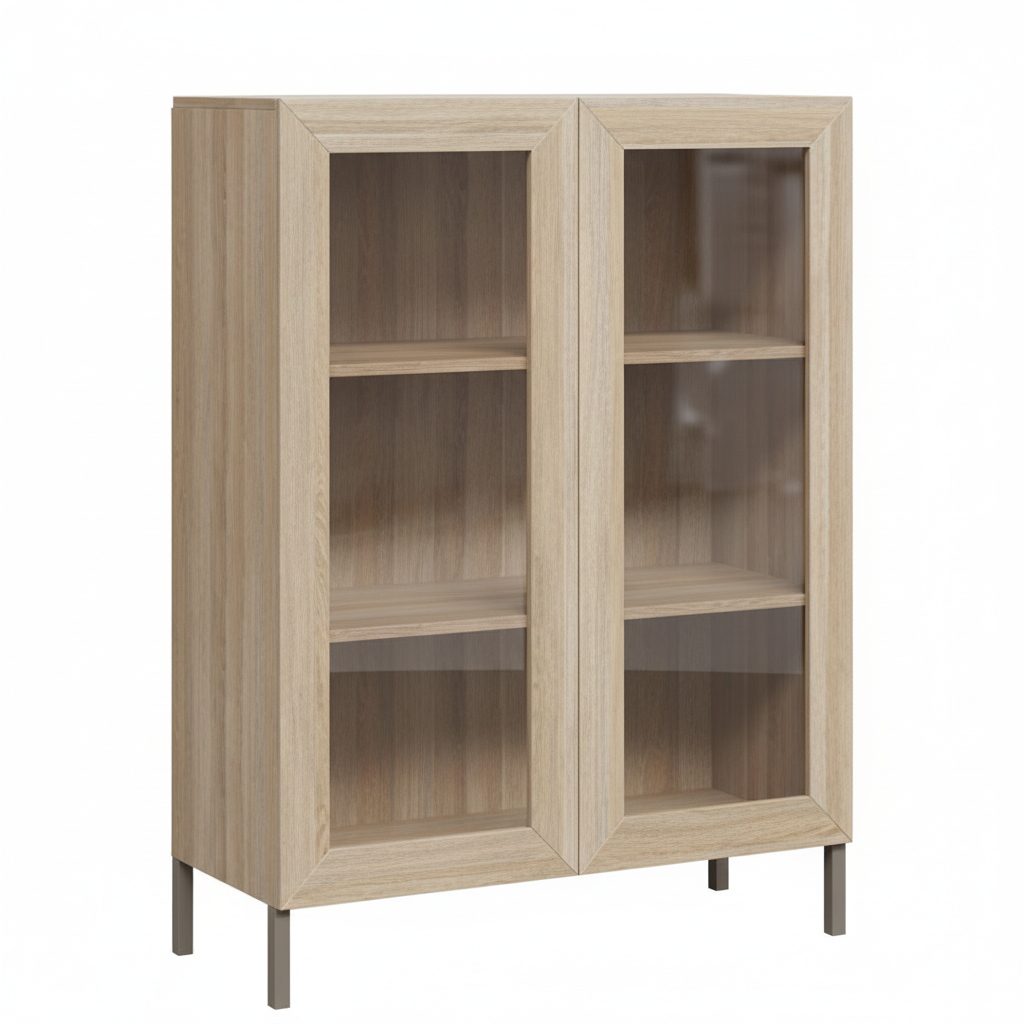 DD Zovan Glass Door Cupboard