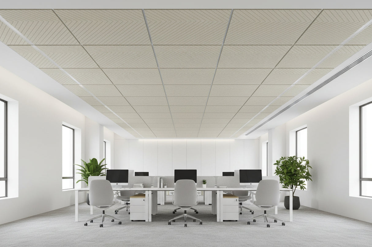 RL Acouline V Groove Glide Core Square Hanging Ceiling Panels