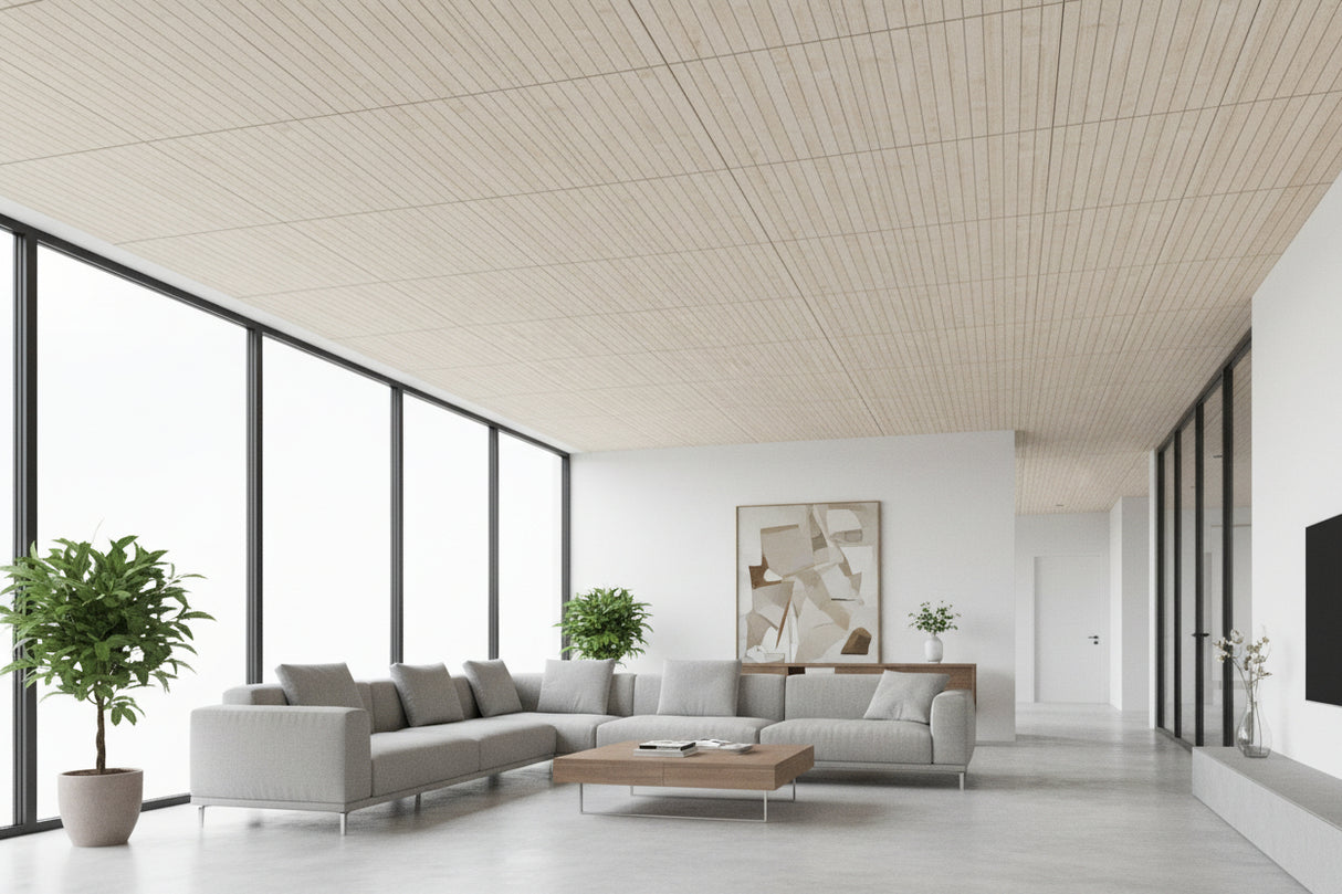 RL Acouline V Groove Ascend Span Rectangular Hanging Ceiling Panels