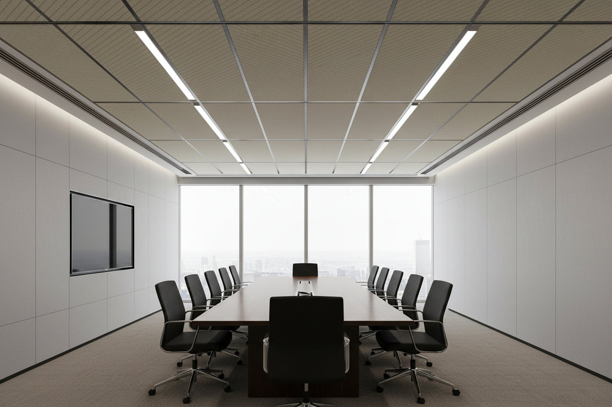 RL Acouline V Groove Glide Span Rectangular Hanging Ceiling Panels