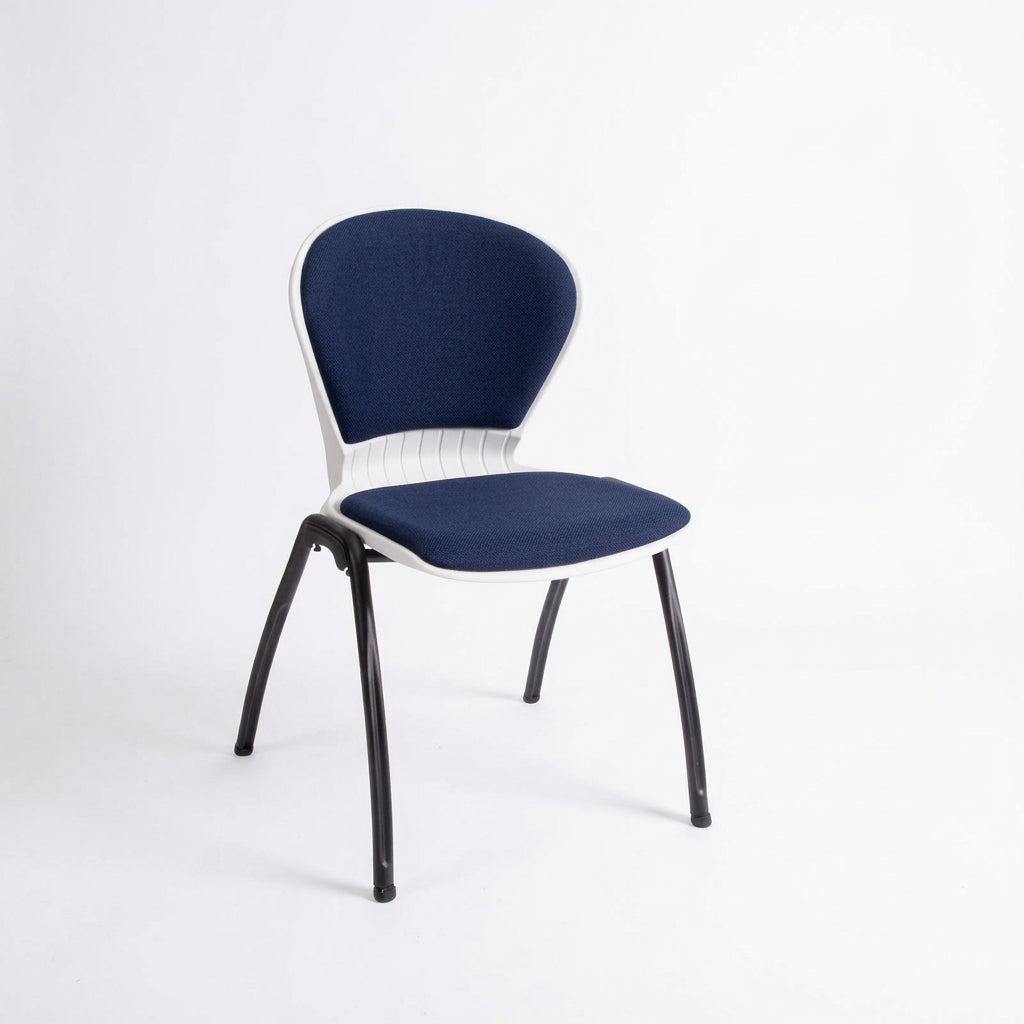 MA Anne Fabric or Vinyl Upholstered Metal Legs Stackable Education Chair