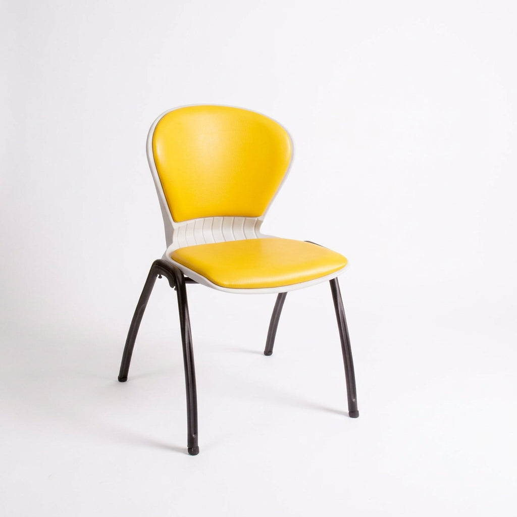 MA Anne Fabric or Vinyl Upholstered Metal Legs Stackable Education Chair