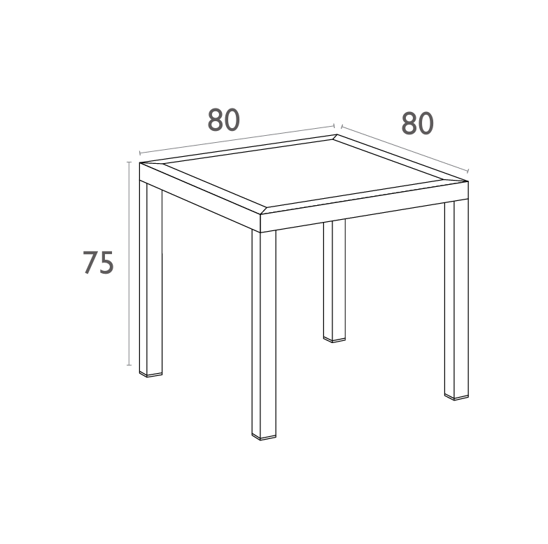 FL Ares Hospitality Outdoor Dining Table