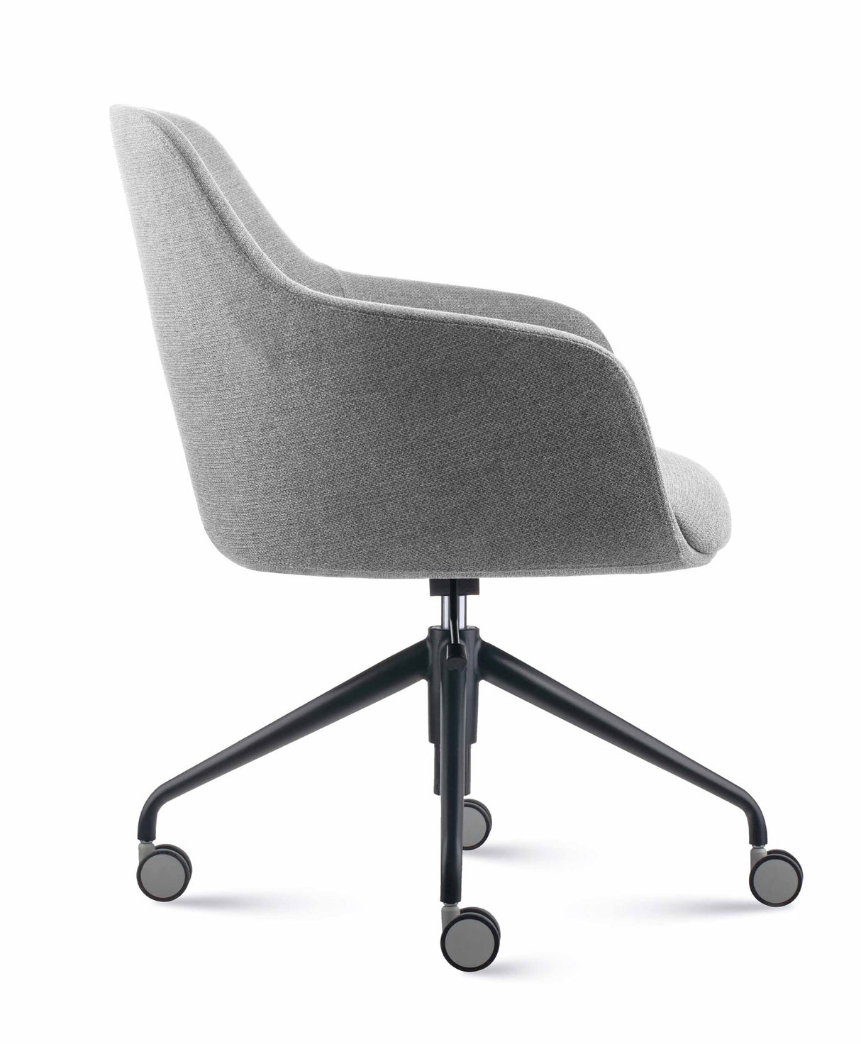 RL Aspen Fabric Upholstered 4 Metal Leg Visitor Tub Chair