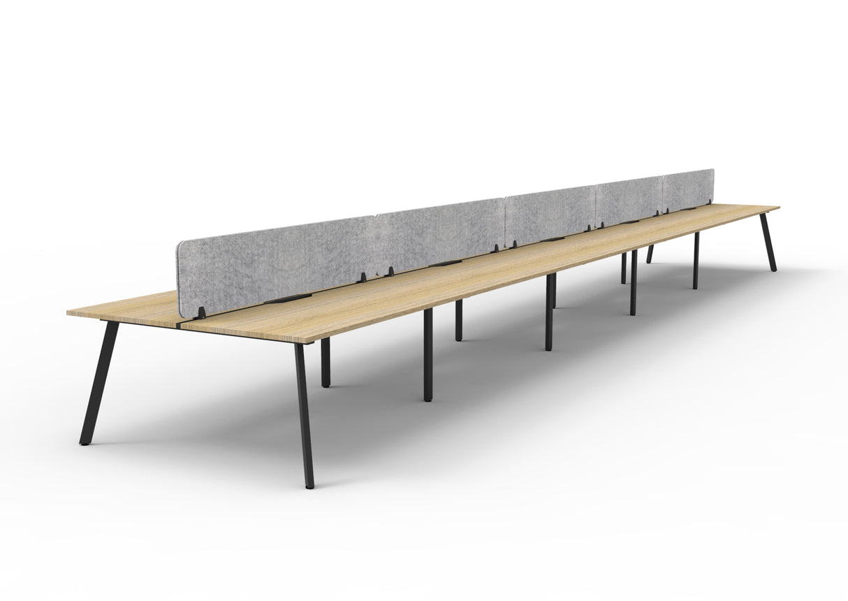 RL Eternity Double Sided Workstation with Grey Eco Panel Screen