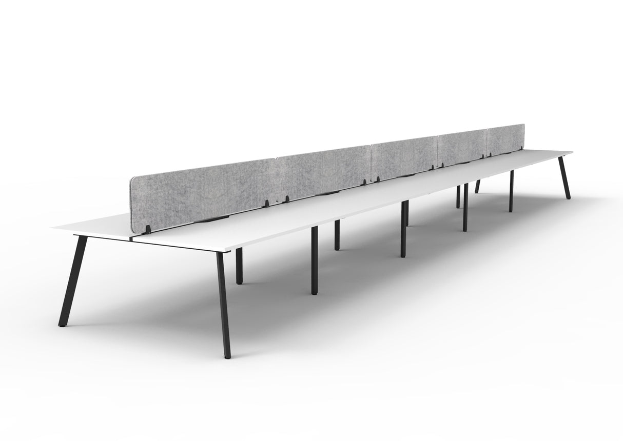 RL Eternity Double Sided Workstation with Grey Eco Panel Screen